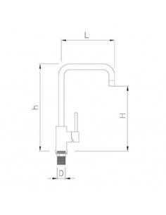 Grifo monomando acero inoxidable de Fricosmos 2
