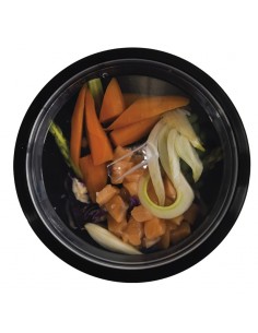 Envase take away/delivery redondo con tapa de Friscomos 2