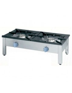Cocina a gas auxiliar 2 fuegos de 9 kW de ClimaHostelería