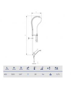 Grifo ducha dos aguas Monoblock de Fricosmos 2