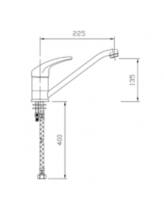 Grifo de caño bajo con mando corto de Distform 2