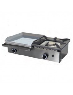 Plancha a gas con fogón PLG-800/1 CD de Savemah