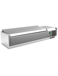 Vitrina 6 cubetas GN1/4 con tapa de ClimaHostelería