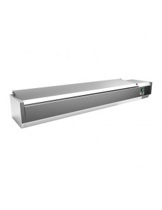 Vitrina 8 cubetas GN1/4 con tapa de ClimaHostelería