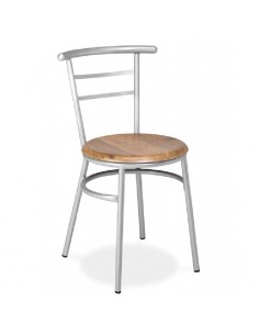 Silla M101 con asiento de madera de Muebles Romero