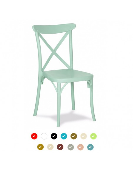 Silla de resina propileno M1123 de Muebles Romero