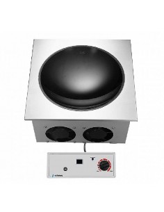 Wok de inducción de alta potencia IWE-50 de Edenox