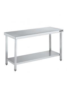 Mesa central fondo 800 con estante de Distform