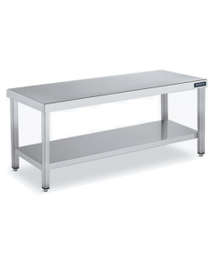 Mesa central altura 600 y fondo 700 con estante de Distform