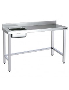 Mesa de trabajo con cubeta fondo 600 de Distform