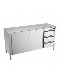 Mesa central con puertas y cajones fondo 700 de Distform