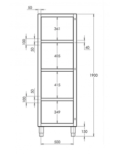 Armario para productos de limpieza de Distform 2