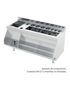 Mueble coctelero de 1600 mm de Ideacer 2