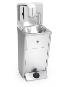 Lavamanos autónomo con peto, jabonera y papel de Fricosmos