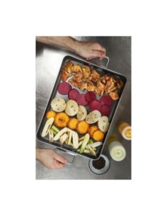 Rustidera con asas abatibles CHEF ALUMINIO de Lacor 2