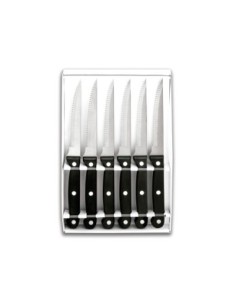 Set de 6 cuchillos chuleteros dentados CLASSIC de Lacor