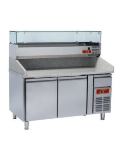 Mesas para pizza con vitrina MRPG PIZZA de Savemah