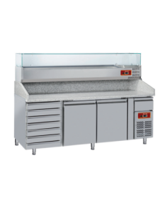 Mesas para pizza con vitrina MRPG PIZZA de Savemah 2
