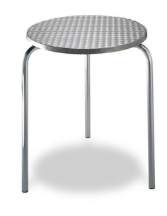 Mesa de aluminio y acero M380 de M. Romero
