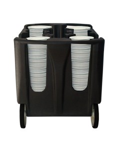 Carro portaplatos con pozo ajustable CPPAM-1832 de Edenox