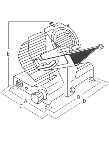 Cortadoras de fiambres CGE-350-A