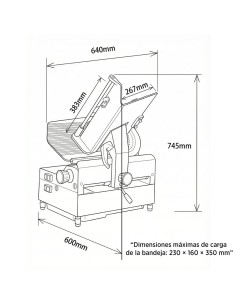 Cortadora de fiambres CGSP-300 A 2