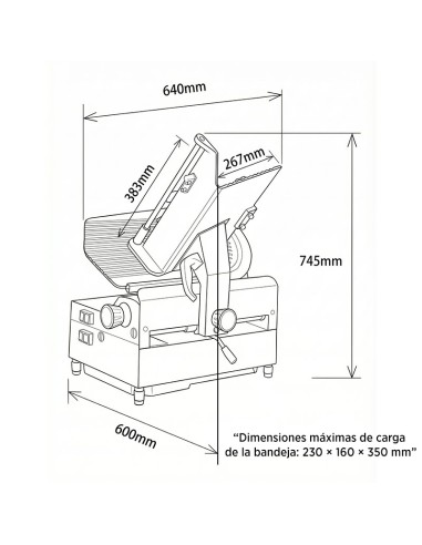 Cortadora de fiambres CGSP-300 A