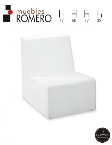 Sofá uniplaza de polietileno de Muebles Romero M8601