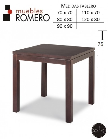 Mesa de madera de haya M46 N de M. Romero