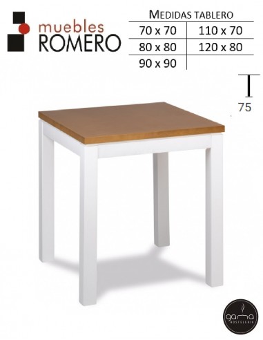 Mesa de madera de haya M46 BM de M. Romero