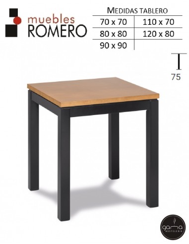 Mesa de madera de haya M46 AM de M. Romero