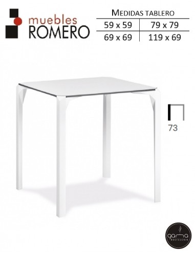 Mesa de poliamida V3 ARTZ blanca de M. Romero