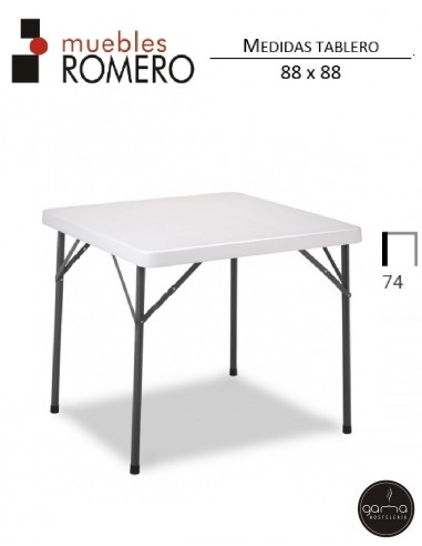 Mesa plegable cuadrada M311 de M. Romero